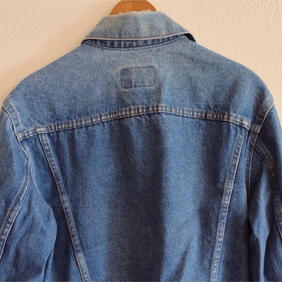 Vintage Plain Rockets Kemmerer Distressed Denim Jacket Blue Size Medium? - Picture 4 of 8